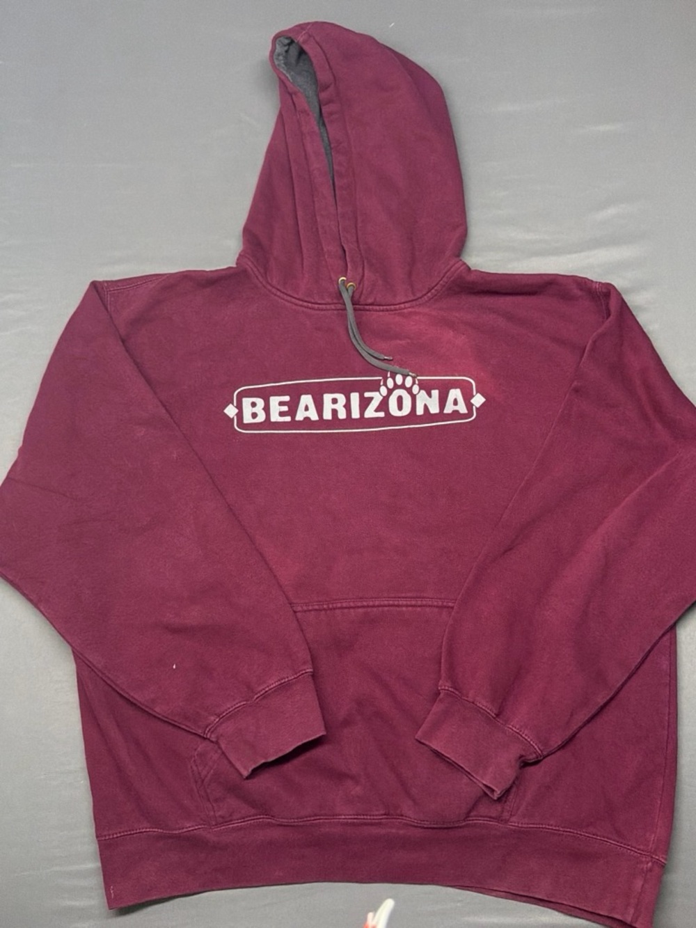 Arizona Jean Company Maroon Pullover Crewneck with BEARIZONA Logo